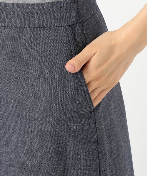 L size ONWARD(大きいサイズ) / エルサイズオンワード ミニ・ひざ丈スカート | Crust Linen  スカート | 詳細12