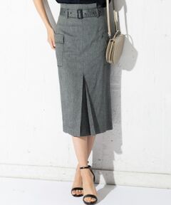 【洗える】Linen Kersey スカート