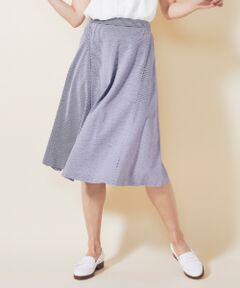 L size ONWARD(大きいサイズ) / エルサイズオンワード ミニ・ひざ丈スカート | 【シワになりにくい・洗える】サッカージャージー スカート