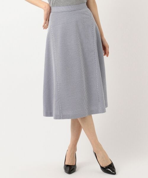 L size ONWARD(大きいサイズ) / エルサイズオンワード ミニ・ひざ丈スカート | 【シワになりにくい・洗える】サッカージャージー スカート | 詳細5