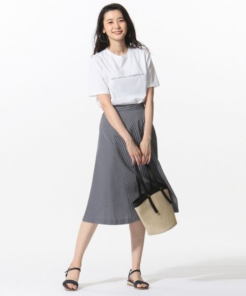 L size ONWARD(大きいサイズ) / エルサイズオンワード ミニ・ひざ丈スカート | 【シワになりにくい・洗える】サッカージャージー スカート | 詳細14