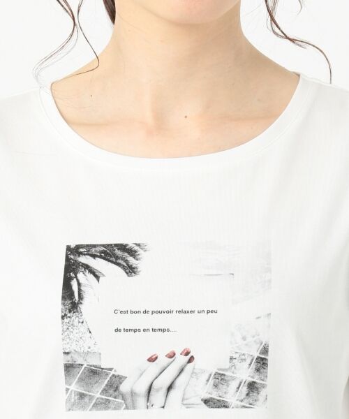 L size ONWARD(大きいサイズ) / エルサイズオンワード Tシャツ | 【UVケア＆接触冷感】フォトプリント Tシャツ | 詳細6