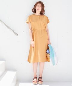 L size ONWARD(大きいサイズ) / エルサイズオンワード ミニ丈・ひざ丈ワンピース | 【洗える】SLAB JERSEY  ワンピース