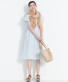 L size ONWARD(大きいサイズ) / エルサイズオンワード ミニ丈・ひざ丈ワンピース | 【洗える】SLAB JERSEY  ワンピース