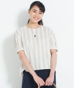 L size ONWARD(大きいサイズ) / エルサイズオンワード トップス | 【洗える】JOYCE パフスリーブ ストレッチブラウス