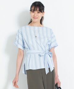 L size ONWARD(大きいサイズ) / エルサイズオンワード トップス | 【洗える】JOYCE ギャザースリーブ ストレッチブラウス