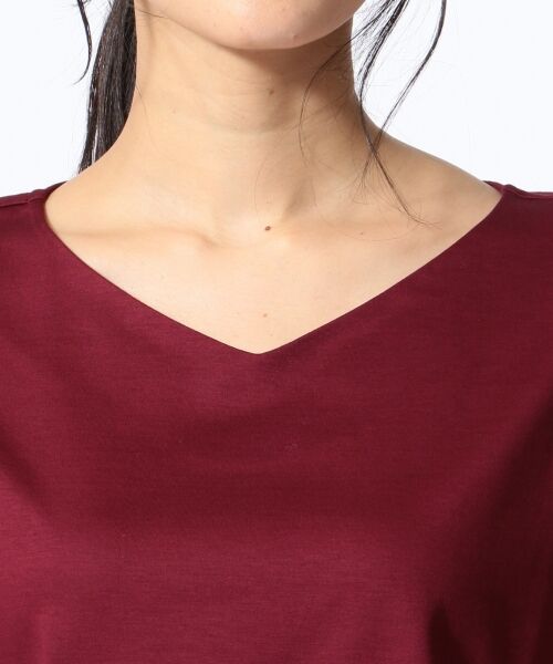 L size ONWARD(大きいサイズ) / エルサイズオンワード Tシャツ | Aiolity Jersey 袖プリーツ カットソー | 詳細5