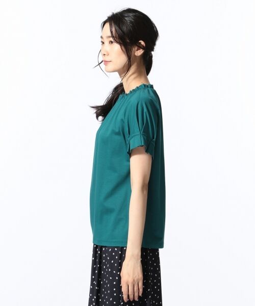 L size ONWARD(大きいサイズ) / エルサイズオンワード Tシャツ | Aiolity Jersey 襟ギャザー カットソー | 詳細7