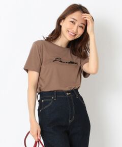 L size ONWARD(大きいサイズ) / エルサイズオンワード Tシャツ | エンブロイダリーロゴ Tシャツ
