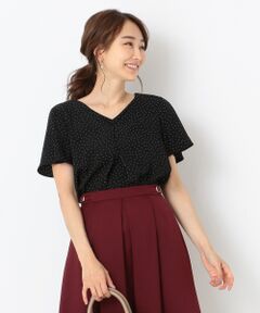 L size ONWARD(大きいサイズ) / エルサイズオンワード トップス | 【洗える】デシンタック ブラウス