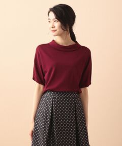 L size ONWARD(大きいサイズ) / エルサイズオンワード ニット・セーター | 【洗える】レーヨンナイロンニット ロールカラー ニット