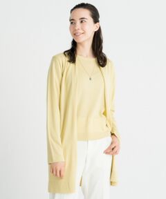 L size ONWARD(大きいサイズ) / エルサイズオンワード カーディガン・ボレロ | 【マガジン掲載】イタリア CARIAGGI ロング丈カーディガン(検索番号M26)