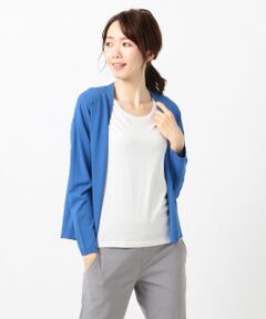 L size ONWARD(大きいサイズ) / エルサイズオンワード ニット・セーター | 【洗える】ビスコースストレッチ ニットカーディガン