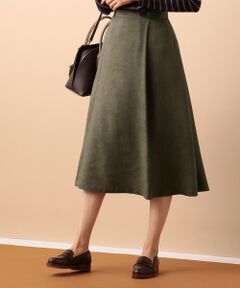 L size ONWARD(大きいサイズ) / エルサイズオンワード ミニ・ひざ丈スカート | ディアーナスエード スカート