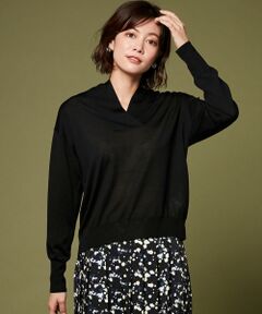 Wool Silk Cashmere ニュアンスネック ニット