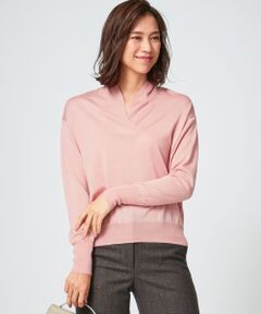 Wool Silk Cashmere ニュアンスネック ニット