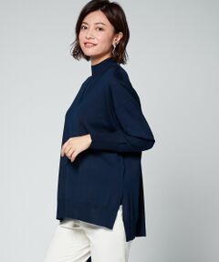 【洗える】Compact Wool Vネックニット