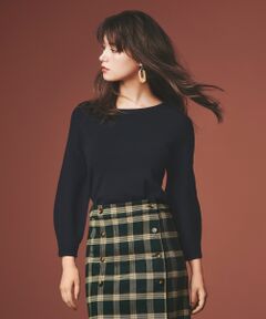 L size ONWARD(大きいサイズ) / エルサイズオンワード ニット・セーター | 【洗える】オータムパフスリーブ ニット