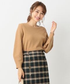 L size ONWARD(大きいサイズ) / エルサイズオンワード ニット・セーター | 【洗える】オータムパフスリーブ ニット