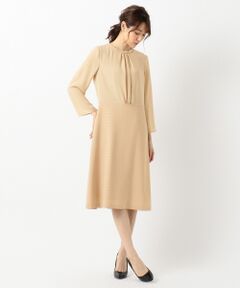 【洗える】SATIN JACQURAD ワンピース