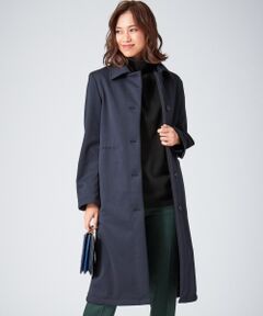 L size ONWARD(大きいサイズ) / エルサイズオンワード ステンカラーコート | Fleece Bonding ロングコート