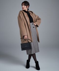 L size ONWARD(大きいサイズ) / エルサイズオンワード その他アウター | 【mi-mollet掲載】ADS インナーダウン付き フーデッドコート