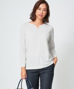 L size ONWARD(大きいサイズ) / エルサイズオンワード Tシャツ | 【定番人気】Triacetate Ponte カットソー