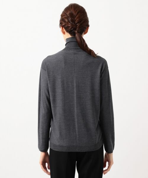 L size ONWARD(大きいサイズ) / エルサイズオンワード ニット・セーター | 【シルク＆カシミヤ混】Wool Silk Cashmere ハイネックニット | 詳細2