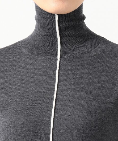 L size ONWARD(大きいサイズ) / エルサイズオンワード ニット・セーター | 【シルク＆カシミヤ混】Wool Silk Cashmere ハイネックニット | 詳細3