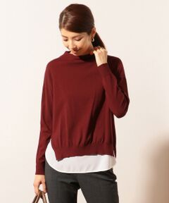 L size ONWARD(大きいサイズ) / エルサイズオンワード ニット・セーター | 【洗える】レイヤード ニット