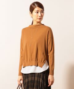 L size ONWARD(大きいサイズ) / エルサイズオンワード ニット・セーター | 【洗える】レイヤード ニット