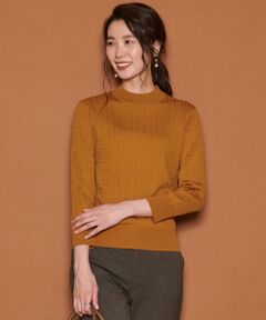 【洗える】BASIC KNIT モックネック ニット