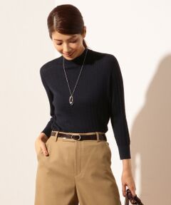 【洗える】BASIC KNIT モックネック ニット