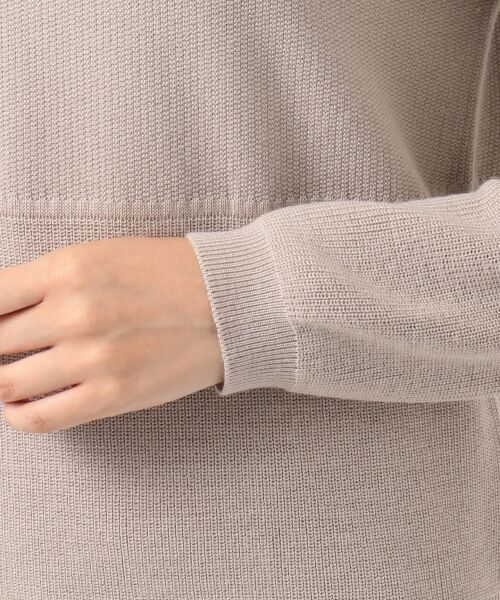 L size ONWARD(大きいサイズ) / エルサイズオンワード ニット・セーター | 【洗える】ウールアクリルシャドーボーダー ニット | 詳細6