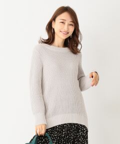 L size ONWARD(大きいサイズ) / エルサイズオンワード ニット・セーター | 【洗える】コードヤーンワッフル ニット