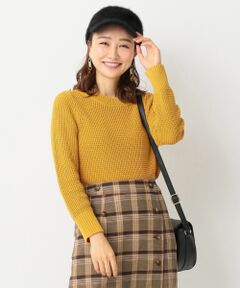 L size ONWARD(大きいサイズ) / エルサイズオンワード ニット・セーター | 【洗える】コードヤーンワッフル ニット