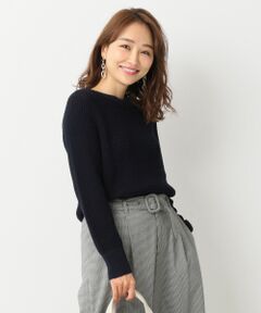 L size ONWARD(大きいサイズ) / エルサイズオンワード ニット・セーター | 【洗える】コードヤーンワッフル ニット