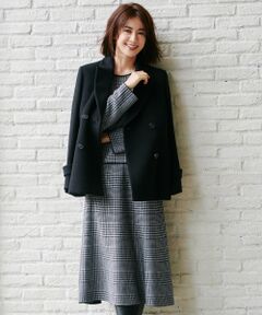 L size ONWARD(大きいサイズ) / エルサイズオンワード ロング・マキシ丈ワンピース | 【着まわし力抜群】リバーシブル ニットセットアップ(検索番号R54)