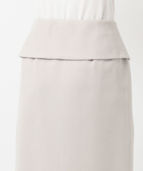 L size ONWARD(大きいサイズ) / エルサイズオンワード ミニ・ひざ丈スカート | 【mi-molletコラボ】Compact Double Cloth スカート | 詳細11