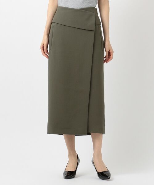 L size ONWARD(大きいサイズ) / エルサイズオンワード ミニ・ひざ丈スカート | 【mi-molletコラボ】Compact Double Cloth スカート | 詳細19