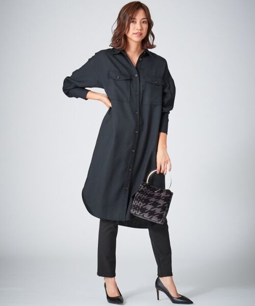 L size ONWARD(大きいサイズ) / エルサイズオンワード トップス | 【洗える】Biella シャツワンピース | 詳細1