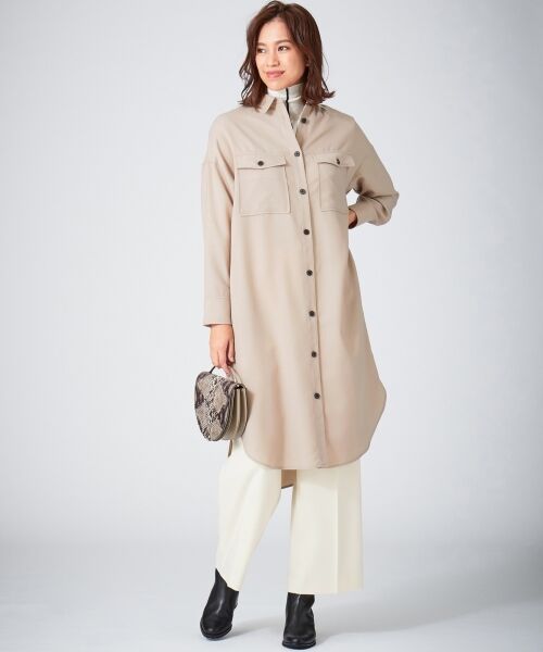 L size ONWARD(大きいサイズ) / エルサイズオンワード トップス | 【洗える】Biella シャツワンピース | 詳細2