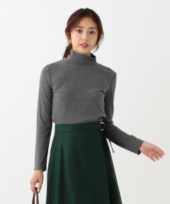 L size ONWARD(大きいサイズ) / エルサイズオンワード Tシャツ | 【シアバターオイル配合】リブジャージー ハイネック カットソー