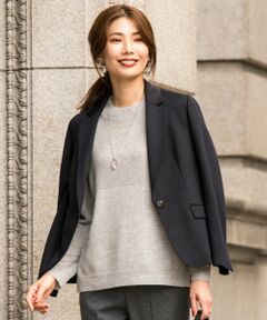 L size ONWARD(大きいサイズ) / エルサイズオンワード ニット・セーター | 【洗える】カシミヤブレンド クルーネック ニット