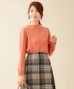L size ONWARD(大きいサイズ) / エルサイズオンワード ニット・セーター | 【カシミヤ100%】ピュアカシミヤ モックネック ニット