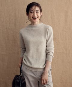 L size ONWARD(大きいサイズ) / エルサイズオンワード ニット・セーター | 【カシミヤ100%】ピュアカシミヤ モックネック ニット