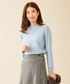 L size ONWARD(大きいサイズ) / エルサイズオンワード ニット・セーター | 【カシミヤ100%】ピュアカシミヤ モックネック ニット