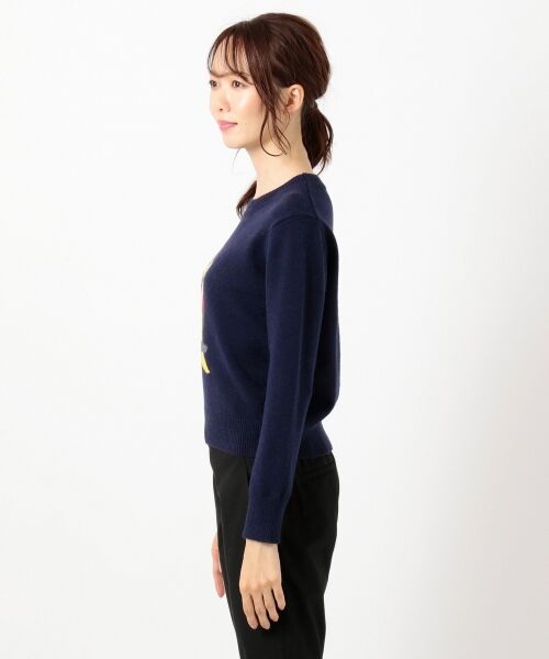 L size ONWARD(大きいサイズ) / エルサイズオンワード ニット・セーター | 【L'aube】コッカテールインターシャ ニット | 詳細13