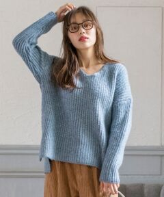 L size ONWARD(大きいサイズ) / エルサイズオンワード ニット・セーター | 【L'aube】マシュマロ ニット