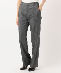 L size ONWARD(大きいサイズ) / エルサイズオンワード スラックス・ドレスパンツ | ウールストレッチツイード パンツ